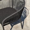 Delta chair    Black / Slate rope / Teddy Black