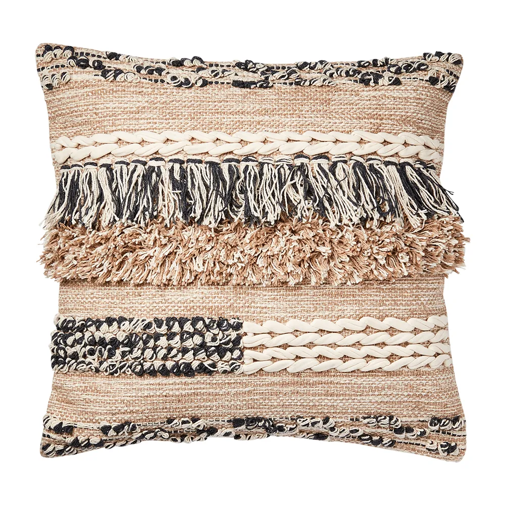 MINNA Cushion cover Beige/grey/ivory