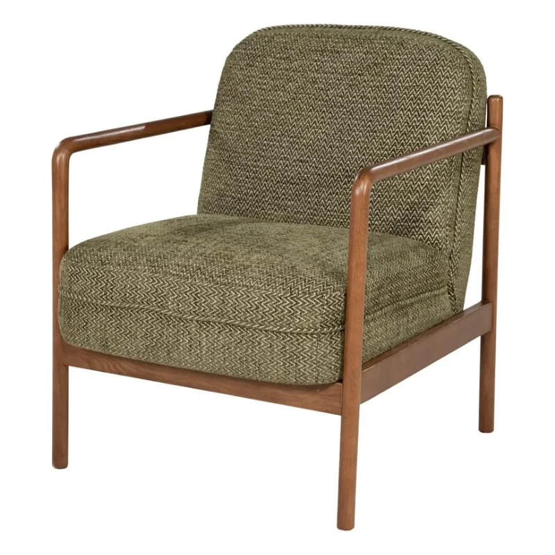 Sutton 66x77x82 cm Eiken Wood & Fabric Green