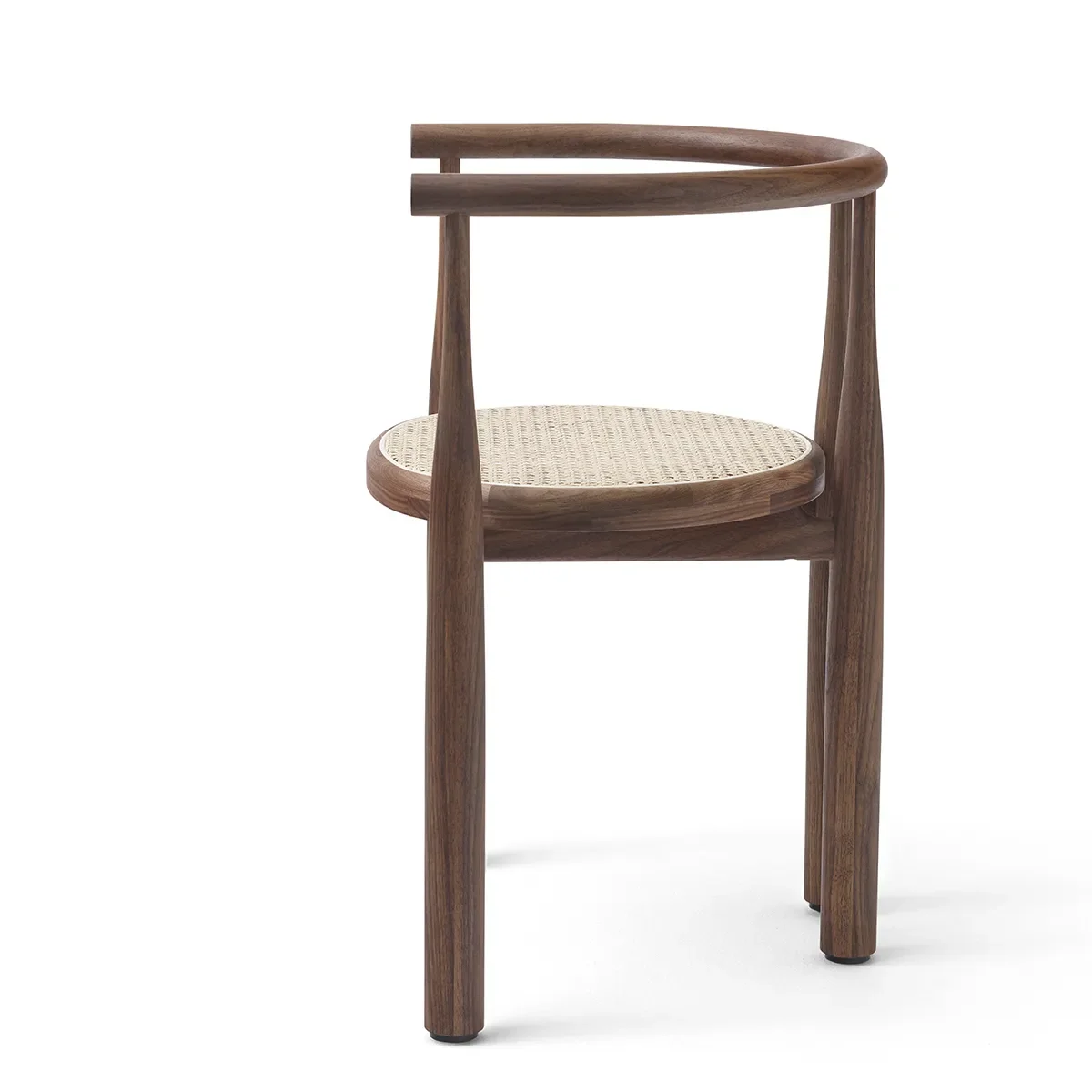 Dining Chair Bukowski Cane Walnut with armrest