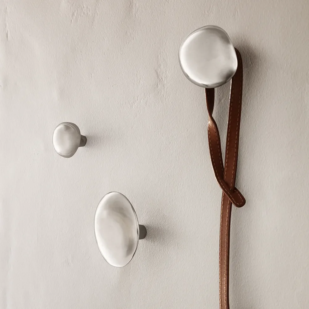 Mushroom Hook - Brushed Stainless Steel