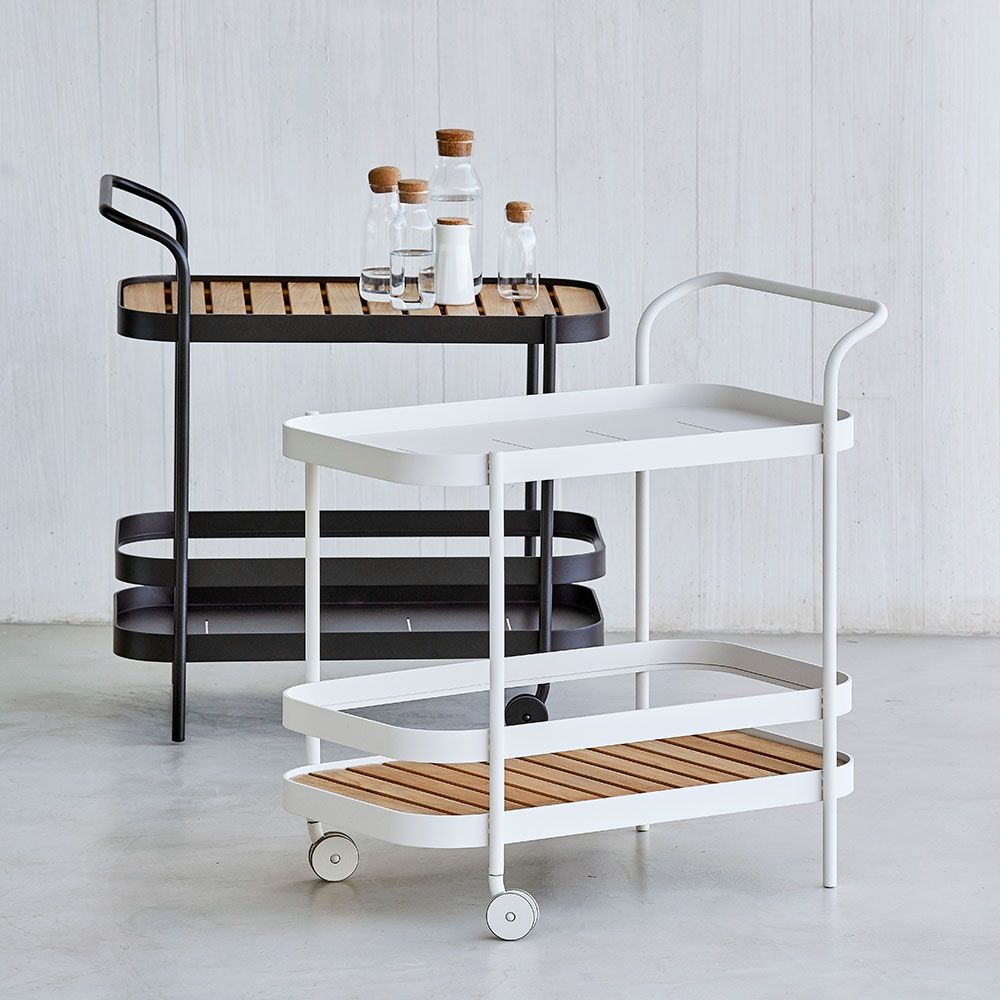 Roll Serving trolley Black
