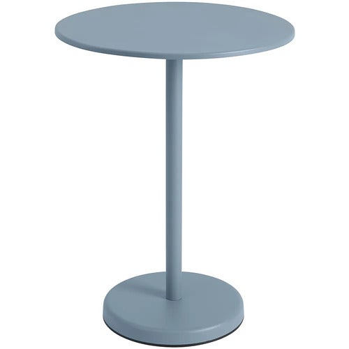 Linear Steel Bar table Ø70 h: 95 cm Pale Blue 