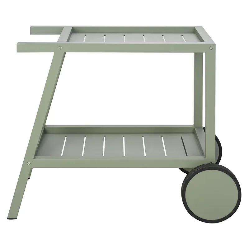 Samvaro serving trolley Dusty Green