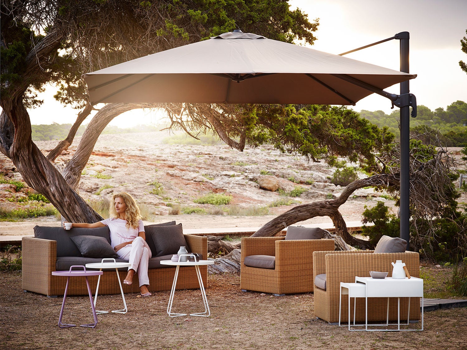 Chester 3-seater Lounge sofa Natural