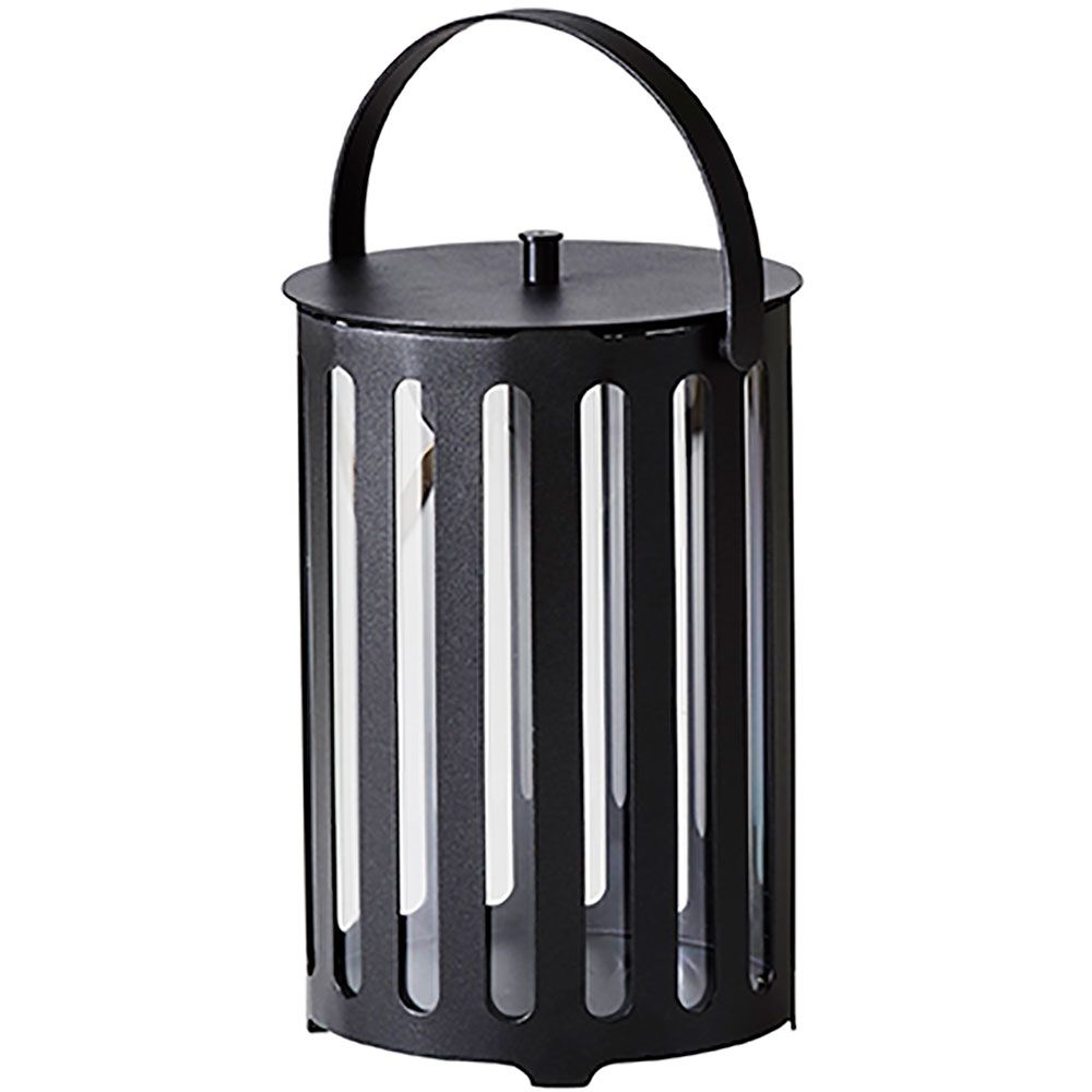 Lighttube candle lantern small Lava Grey