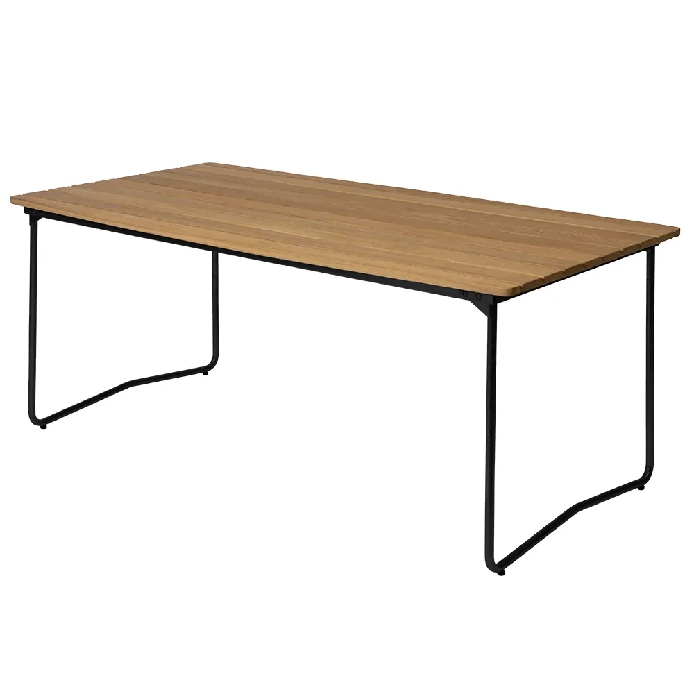 Table B31 170 Oiled oak / black stand