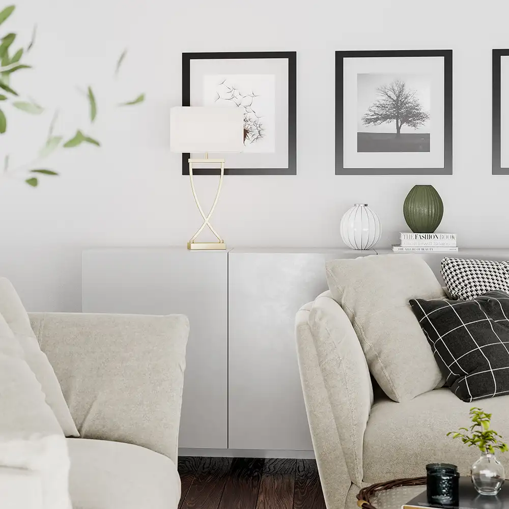 Omega Table Lamp 69 cm Brass