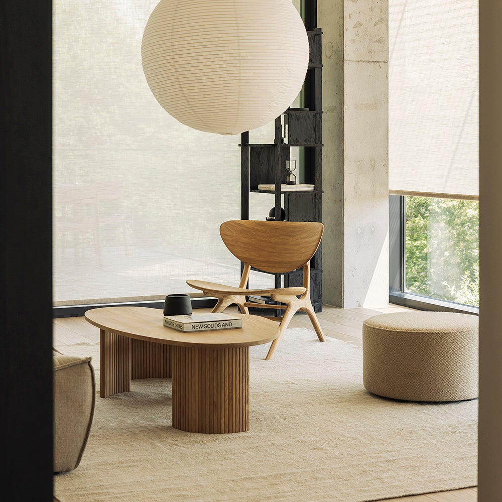 Boomerang Coffee Table Oak 126x74 cm