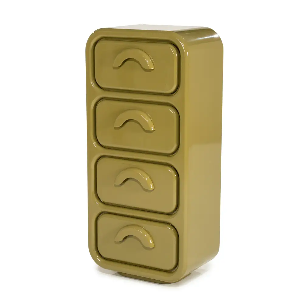Cabinet Gubby large - green 50,5x32,5x108 cm