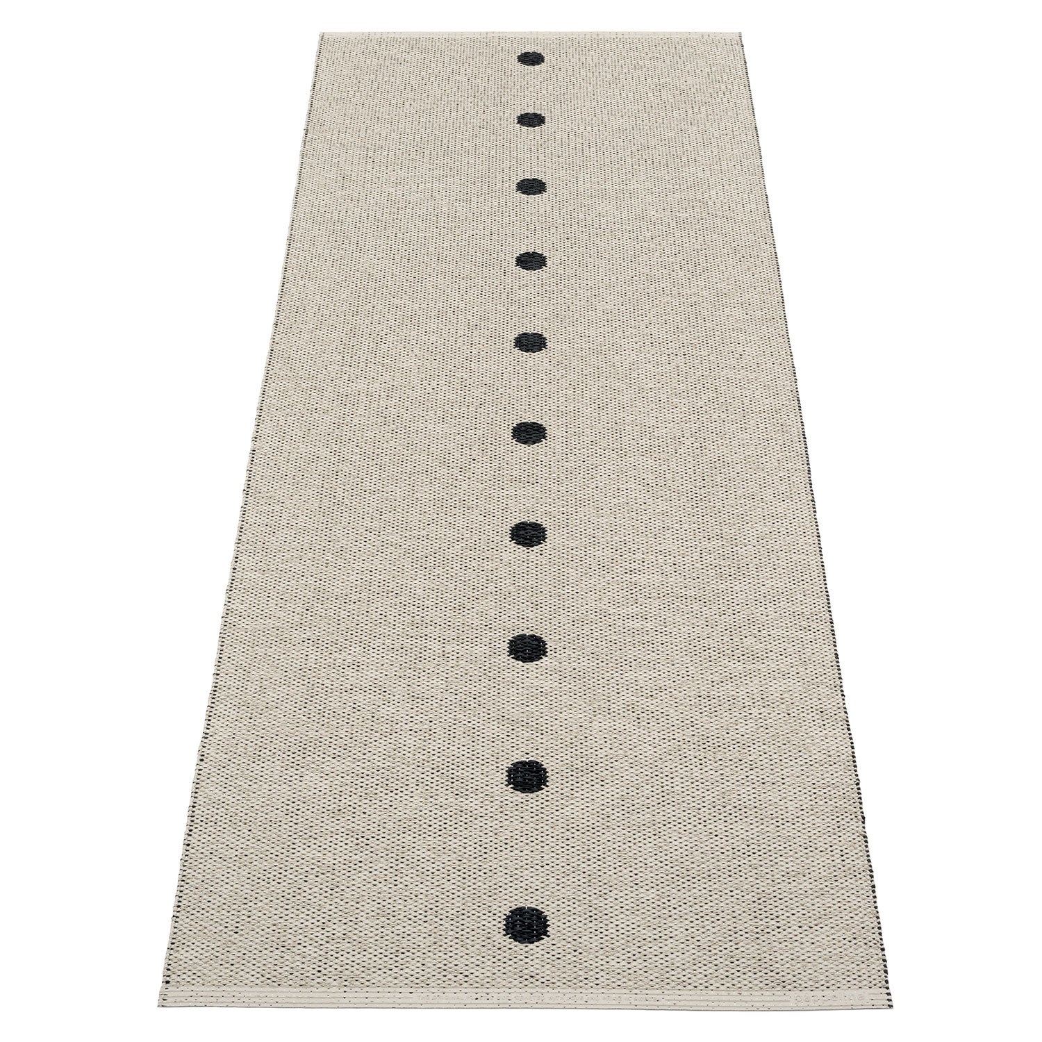 Peg Carpet 70x200 cm black / linen