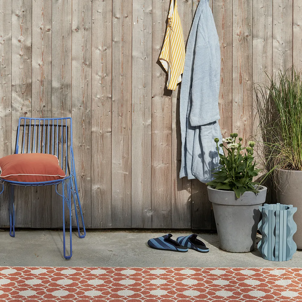 Anya rug Pale Orange/Vanilla 70 x 100 cm