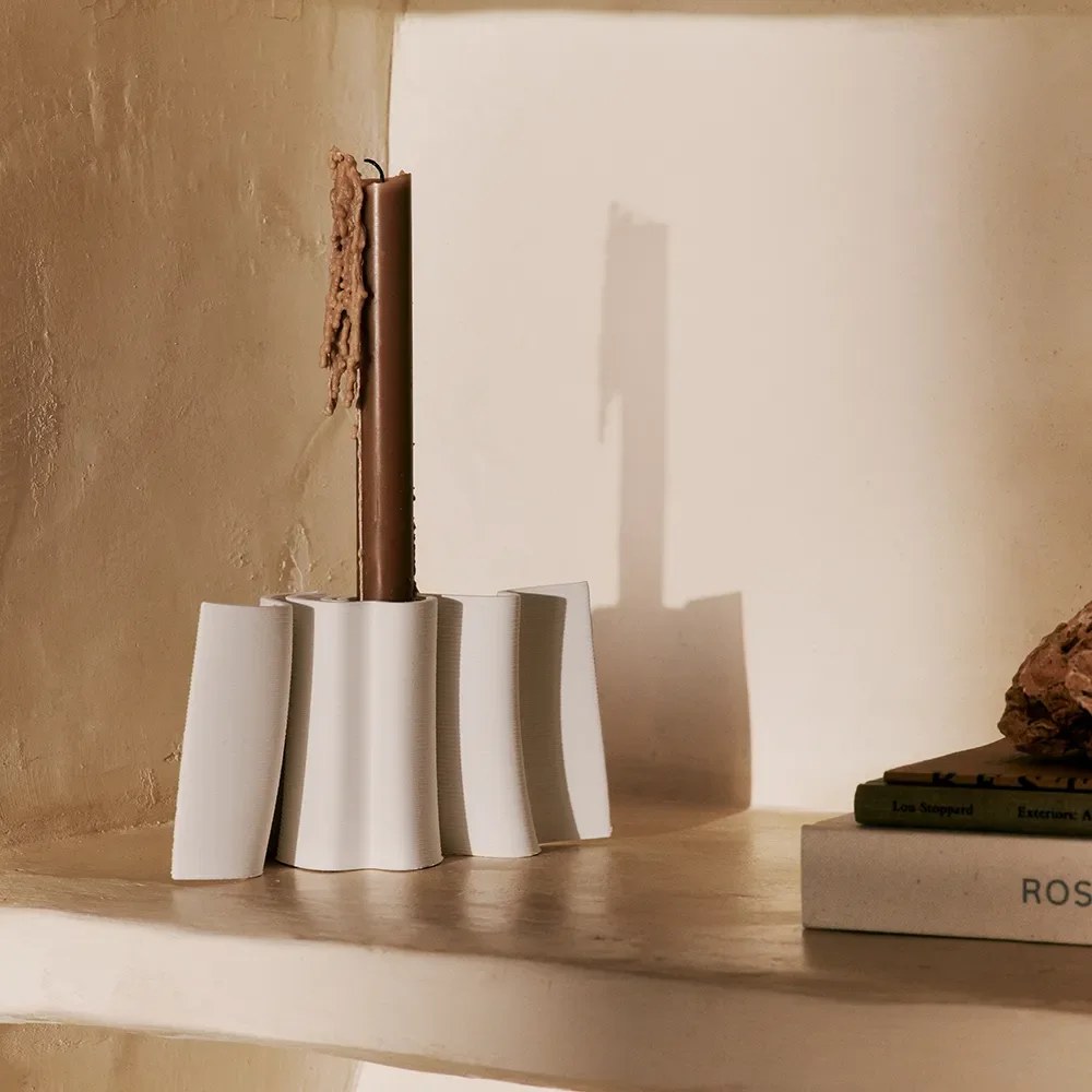 Dedali Candle Holder Off-white