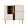 Audacious Highboard Cabinet Oak/White Sands