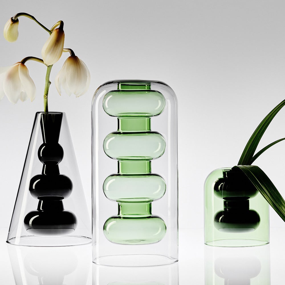 Bump Vase Tall Green