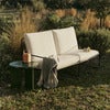 Desert 2-seater sofa Black/Off-white