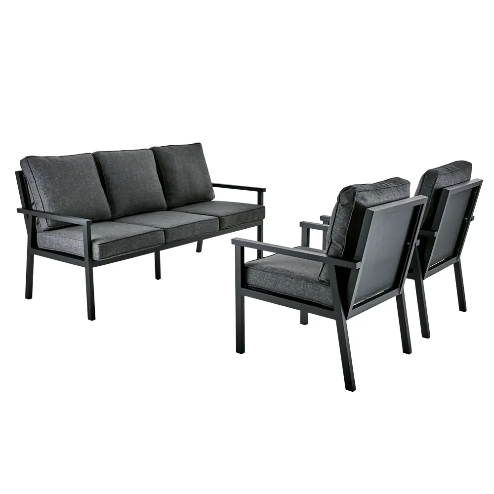 Rana sofa group high black