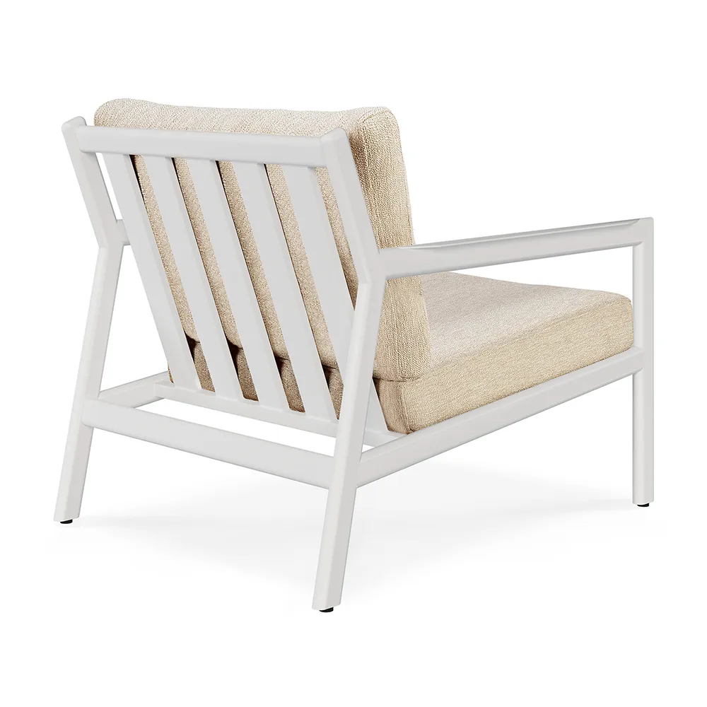 Jack Lounge Chair White/Natural