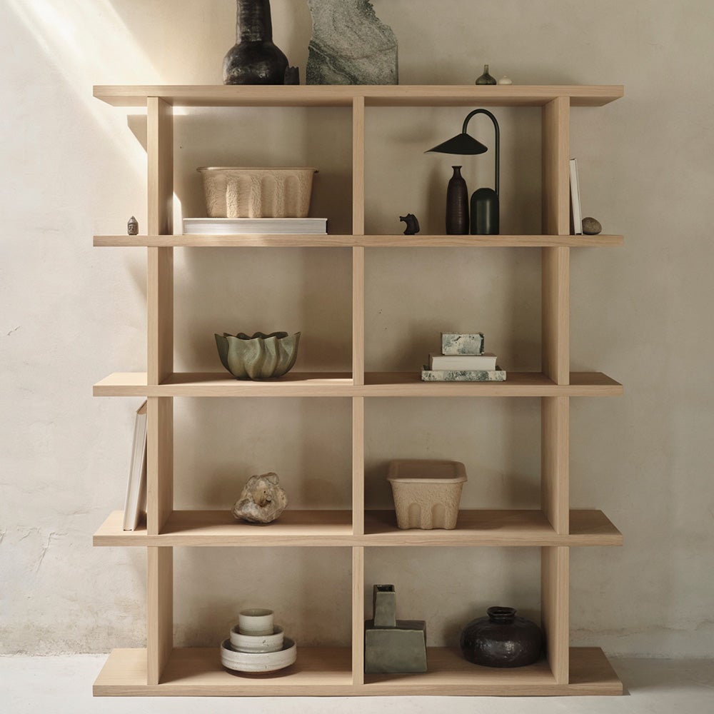 Kona Bookcase 2x4 - Natural oak