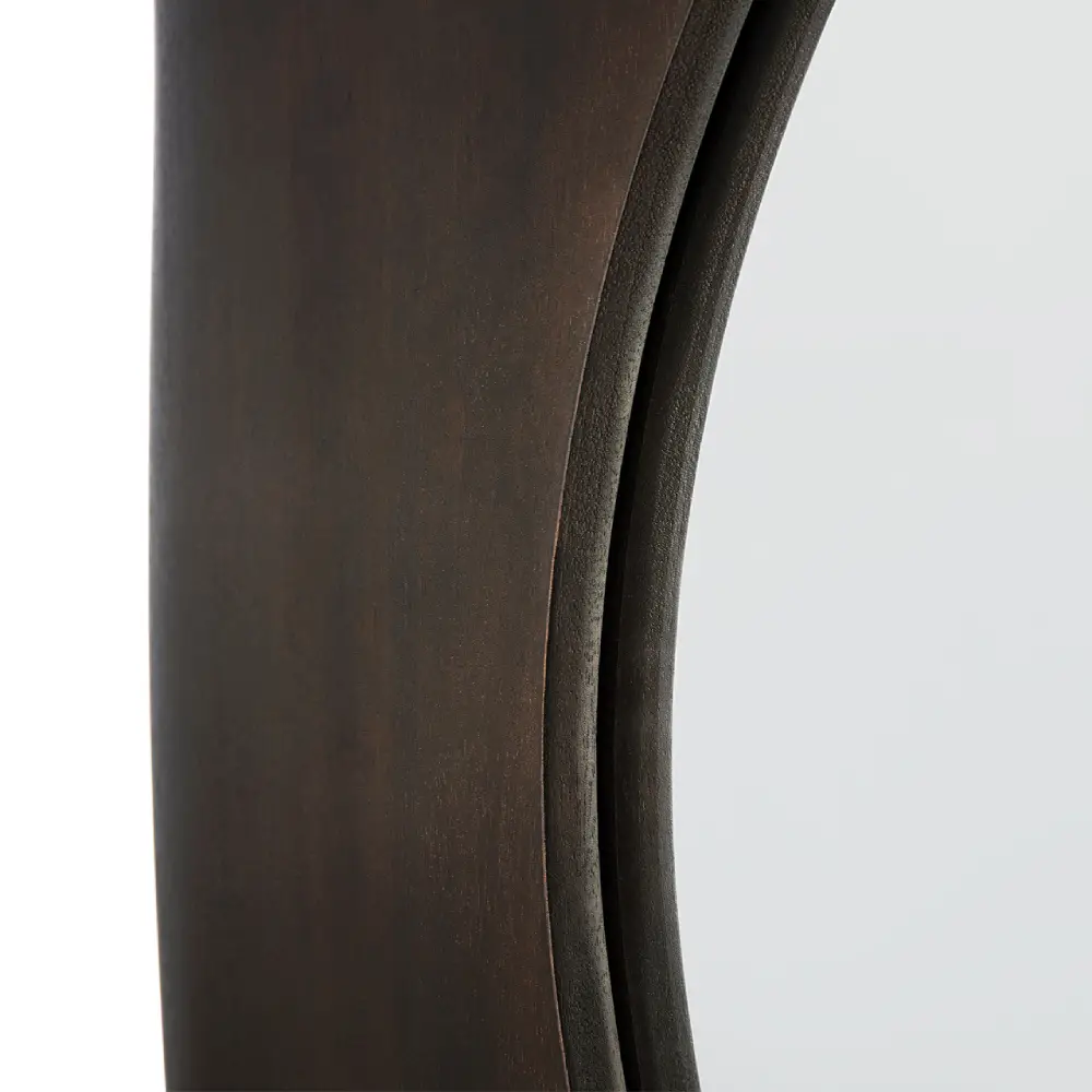 PI wall mirror 100x100 cm lacquered mahogany