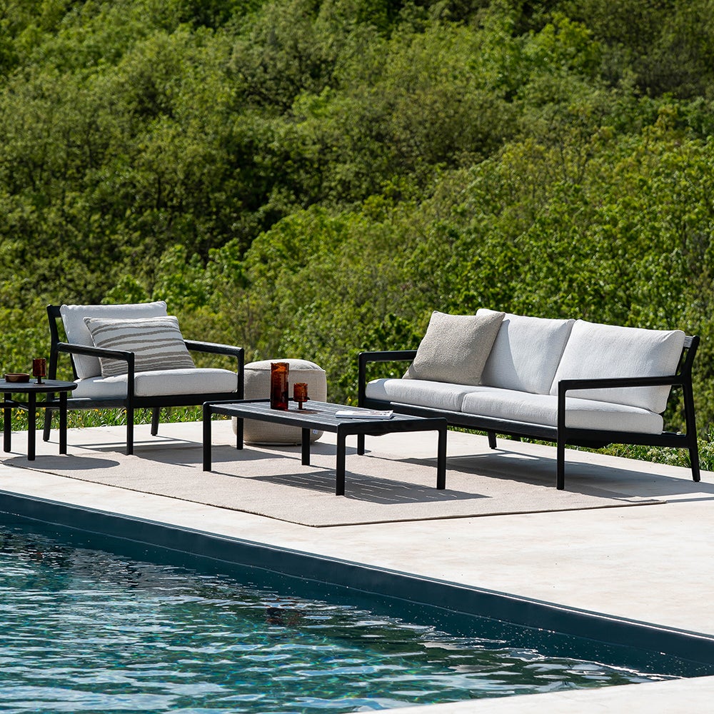 Jack 2-seater sofa Black/Off White