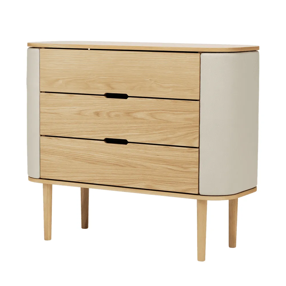 Treasures Chest of Drawers Oak/White Sands