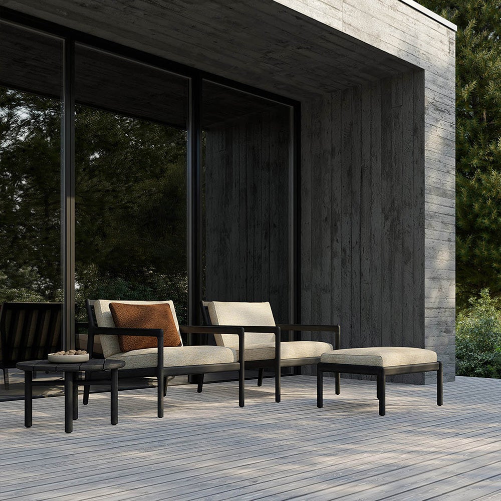 Jack Lounge Chair Black/Natural