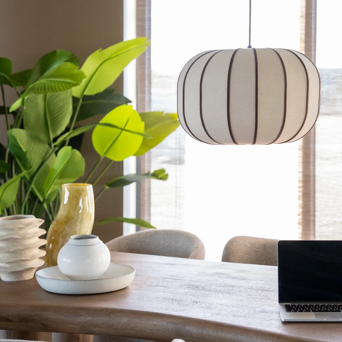 lamp Cocoon 2 pendant 50x50x33 cm natural