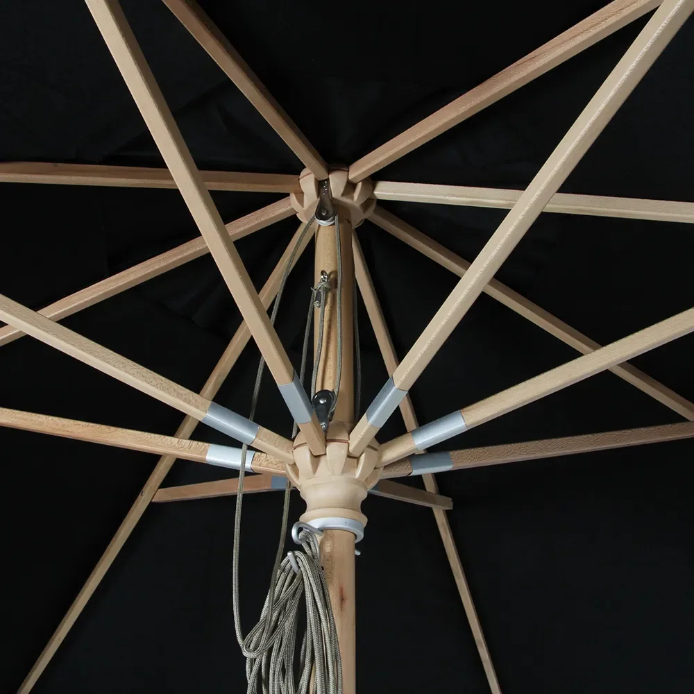 Reggio wooden parasol 300 cm black