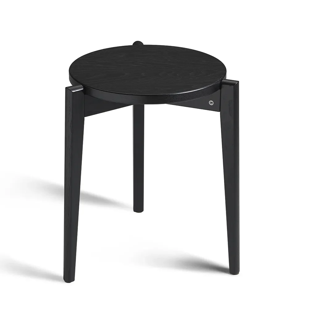 Vinz Stool Black Stained Ash