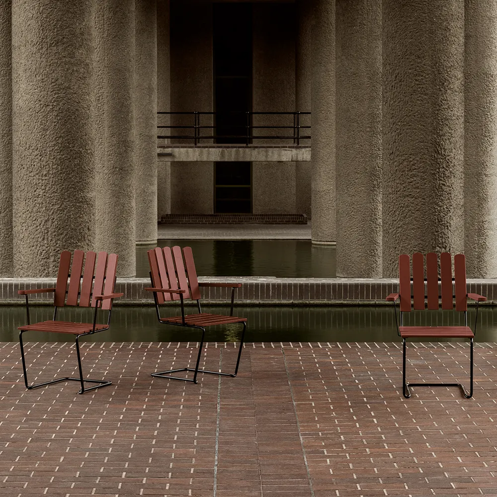 9A table 100 cm dark red / black