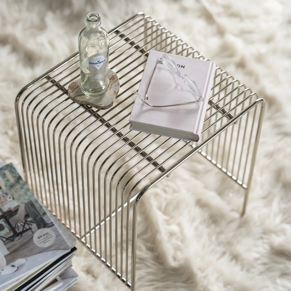 Stool in Metal WireWorks