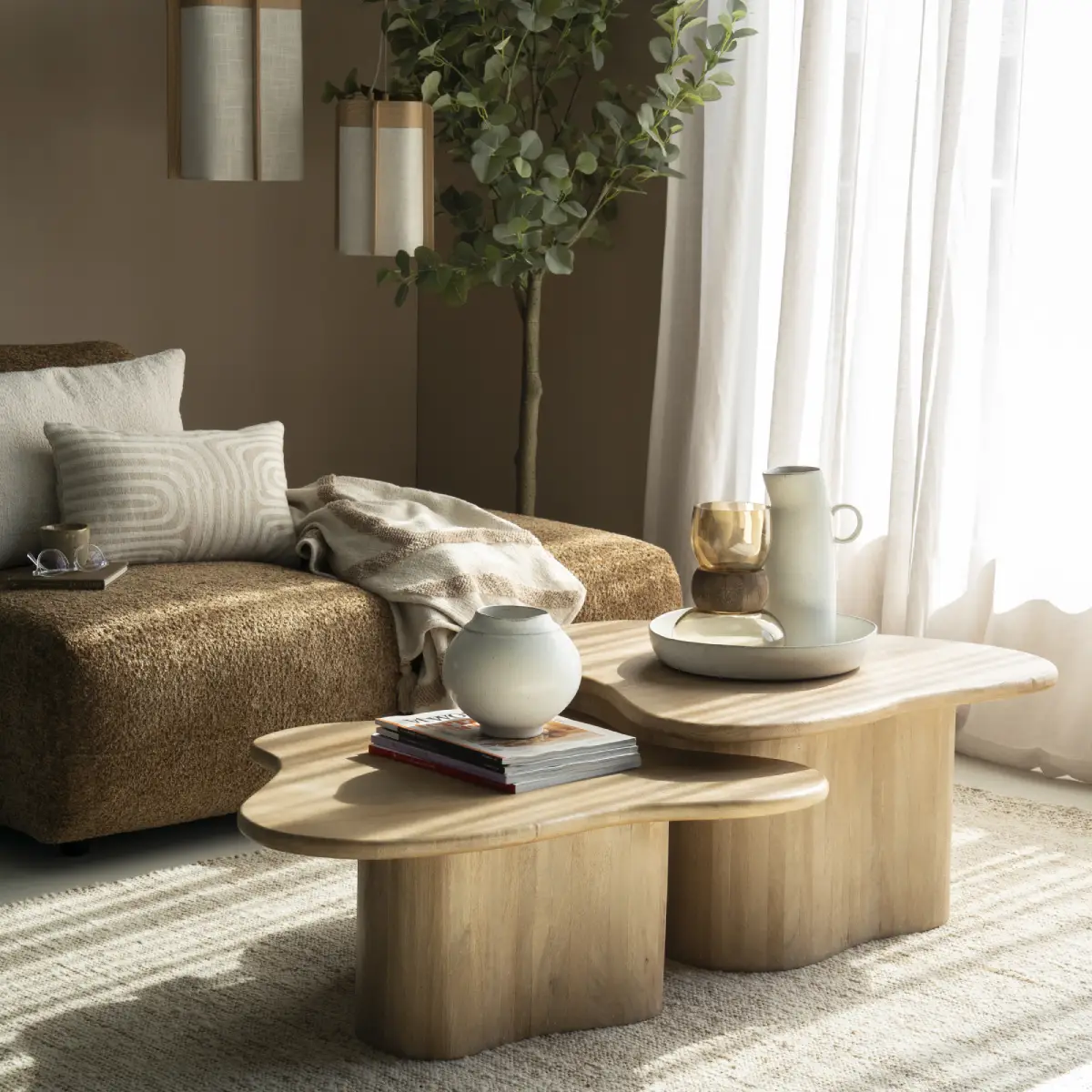 Fall - natural 75x75x38 cm / 75x65x32 cm By Boo