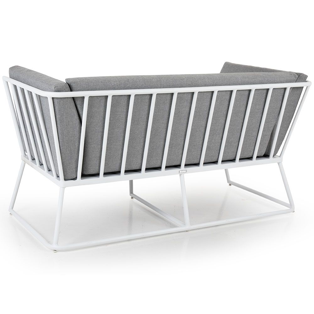 Vence 2 seater sofa white/grey