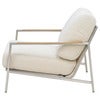 Naos armchair  Stainless steel / Dot beige
