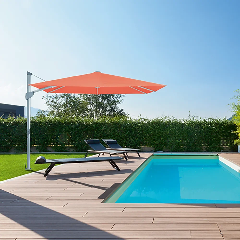 Fortano 300x300 cm parasol alu Cat.4 408 Black