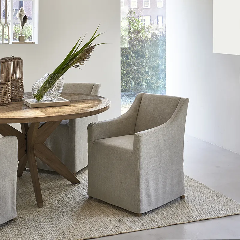 Firenze dining chair mouline linen fabulous flax