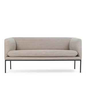 Sofa 2-Seater Turn Cotton Linen Natural