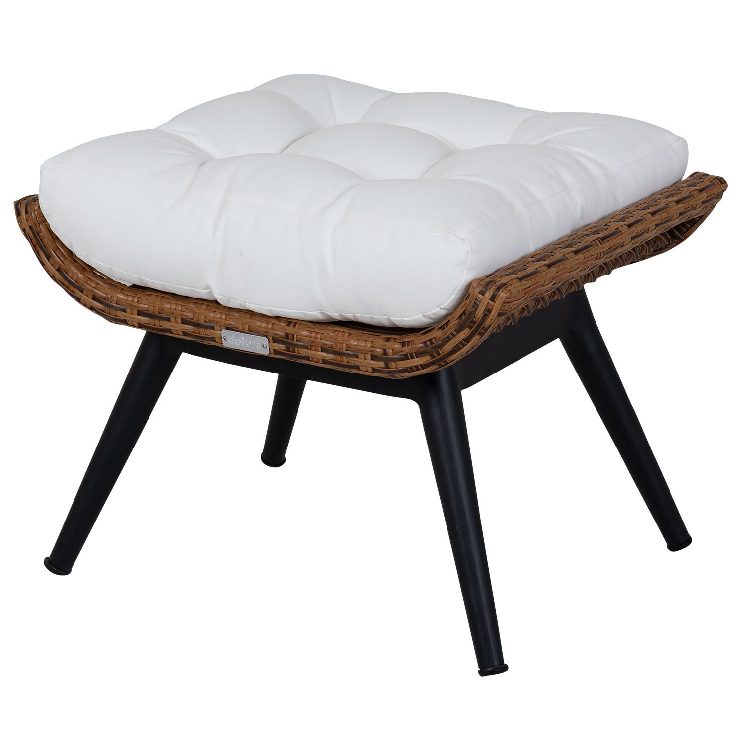 Covelo footstool natural/white