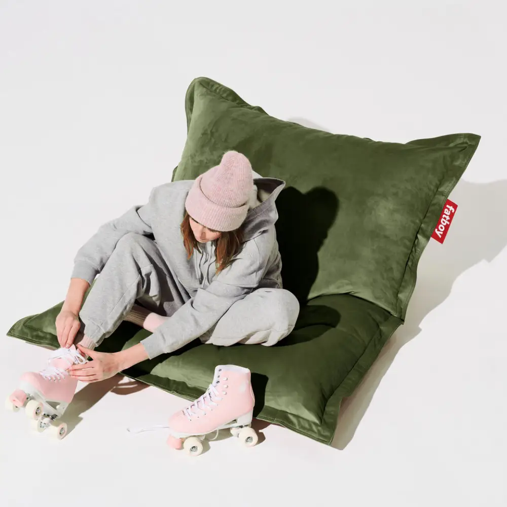 recycled original slim velvet deep green