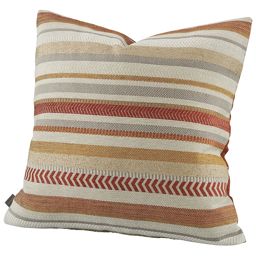 Collin Stripe Terra cushion cover 50x50 cm