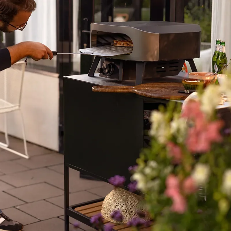 Prep outdoor kitchen black 