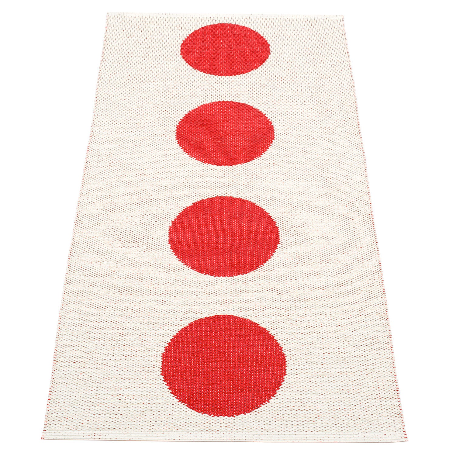 Vera Carpet 70x150 cm red / vanilla