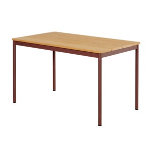 Nox Bistro dining table 70x125 cm Bambu/Zin Red