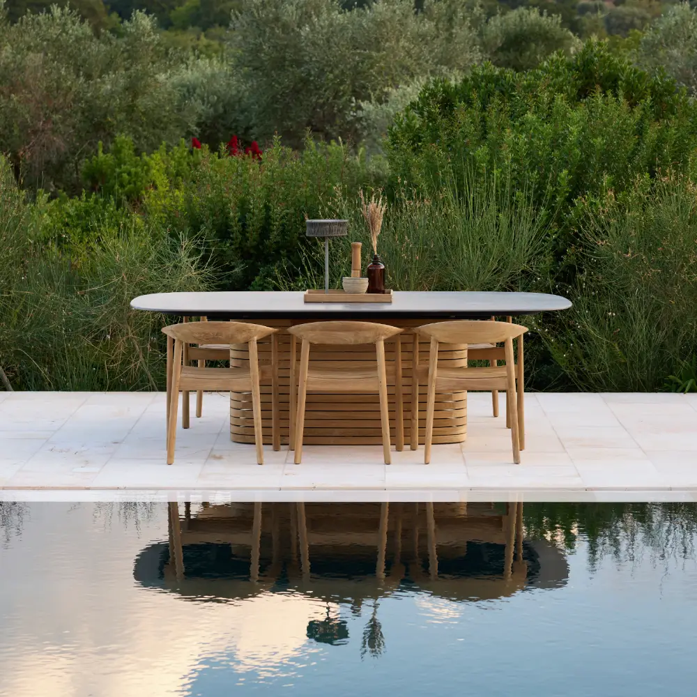 Majestic chair m/armrest Teak