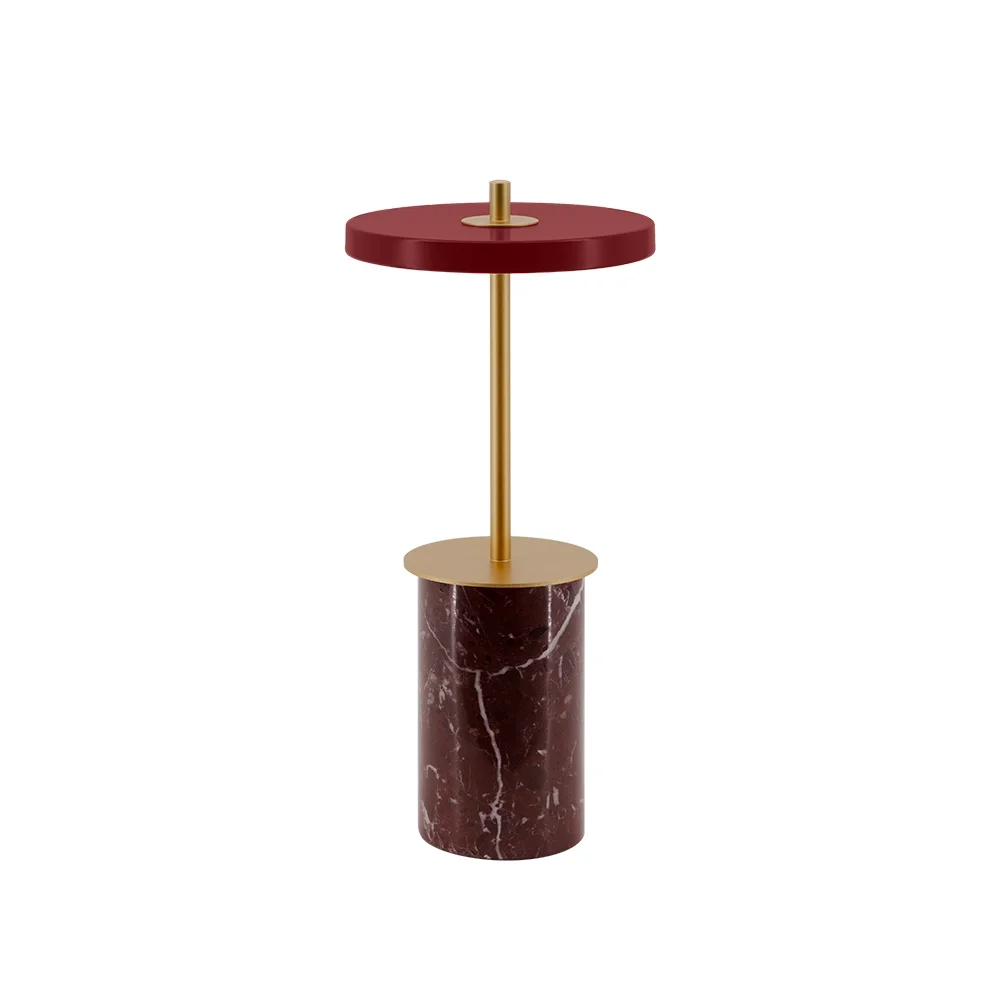 Asteria Move Mini Portable Lamp Red Marble