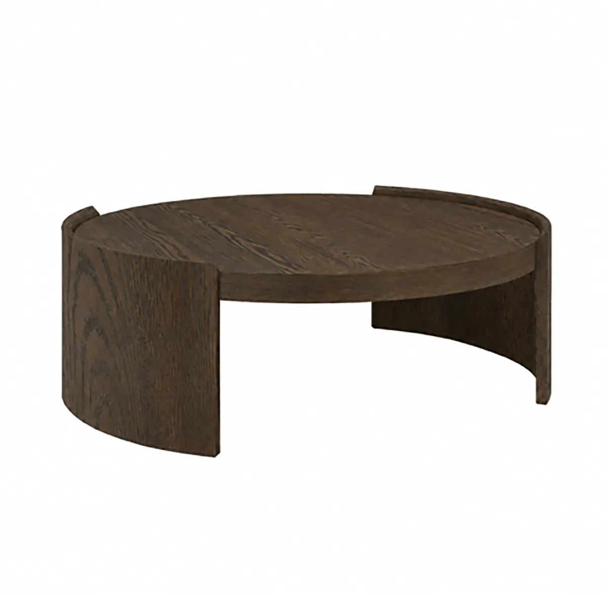 Round Coffee Table Oakland Ø 100 cm US brown