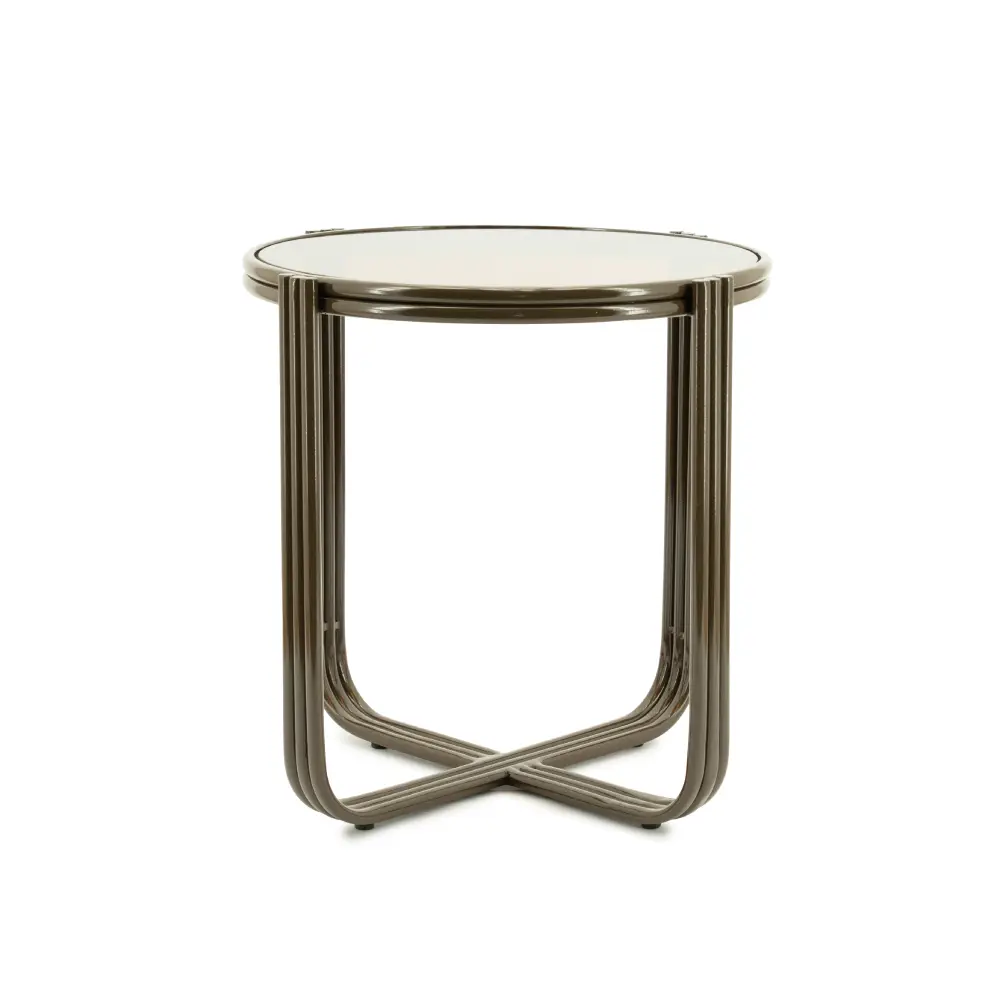 Side table Groovy - brown 42,5x42,5x42,5 cm