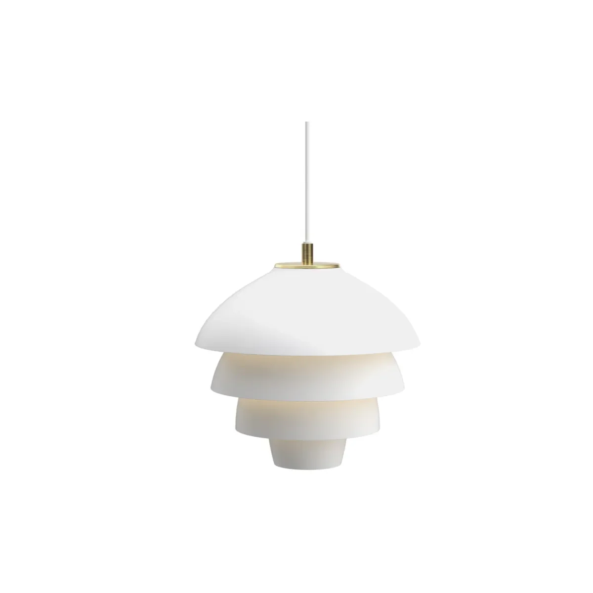 Valencia ceiling pendant Ø31.8xH28.5 cm metal matt white/brass
