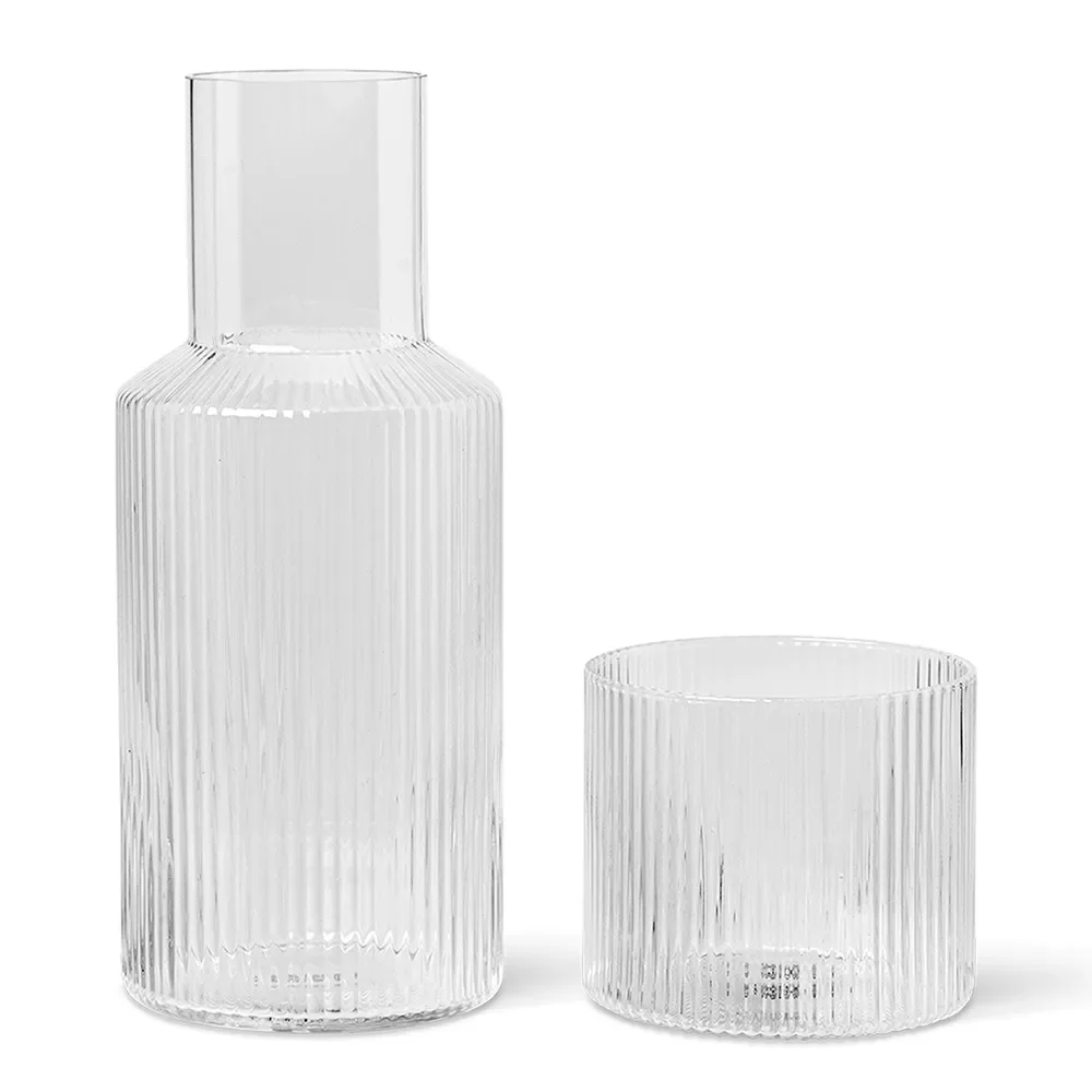 Ripple Small Carafe Set - Clear